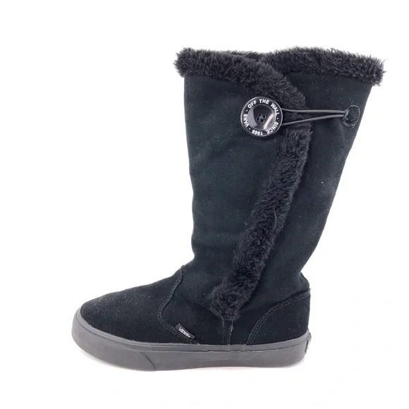 Vans Shoes Vans Phoebe Black Leather Winter Boots 8 Poshmark